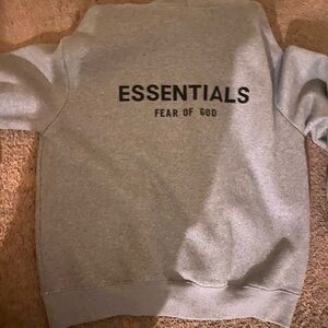 Fear of God Essentials Gray hoodie